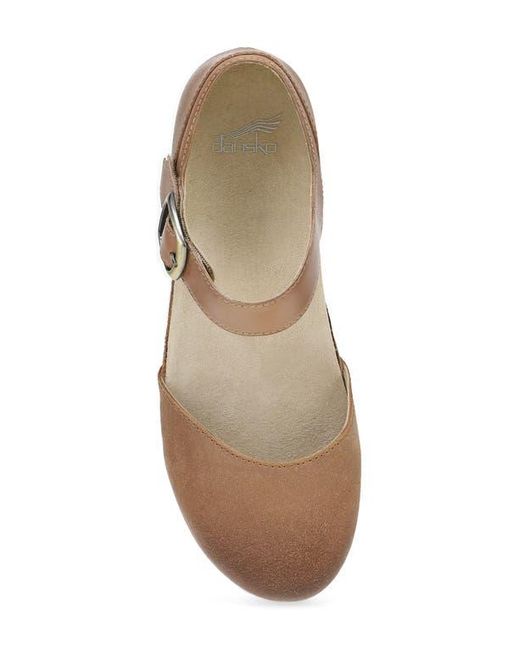 Dansko Metallic Mae Ankle Strap Platform Clog