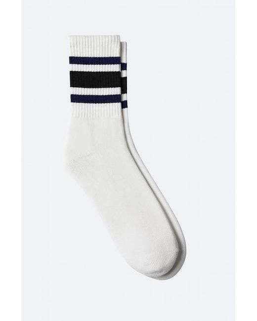 le PERE White Co-Ed Cloud Crew Socks for men