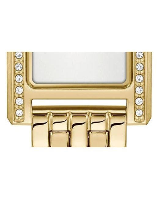 Boss Metallic Lucy Precious Rectangular Watch, 18.5Mm