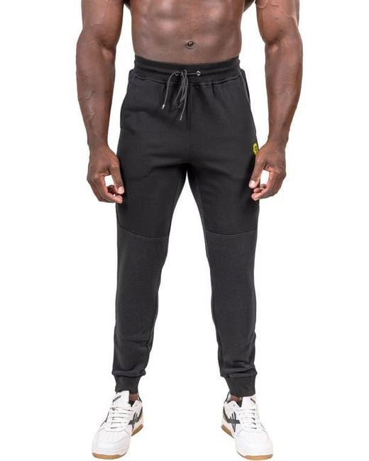 Maceoo Black Crow Drawstring Joggers for men