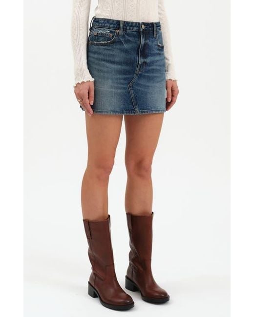DAZE Blue Malibu Denim Miniskirt