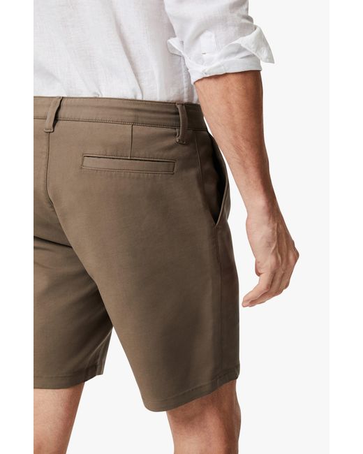 34 Heritage Natural Arizona Slim Fit Flat Front Chino Shorts for men