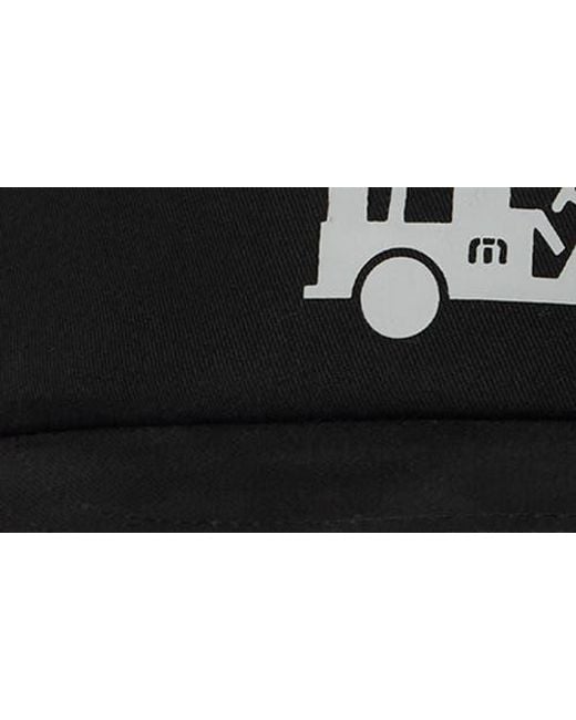 Travis Mathew Black Mapes Golf Visor for men
