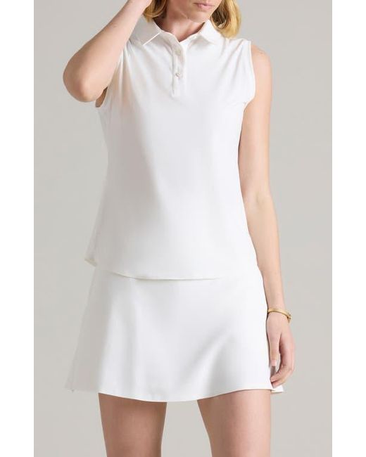 Rhone White Course To Court Sleeveless Polo