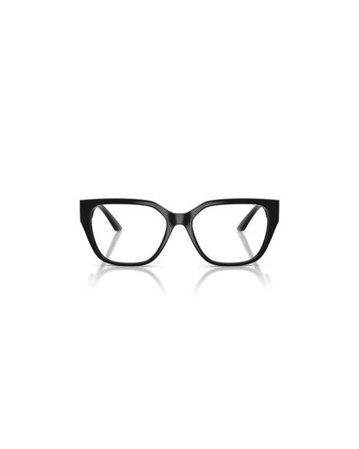Versace Black 52Mm Square Optical Glasses