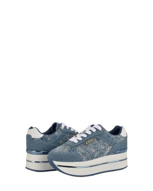 Guess Blue Hansin Platform Sneaker