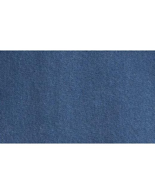 BDG Blue Oversize Layered Sleeve Cotton Crewneck Sweatshirt for men