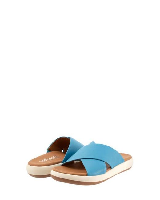 Softwalk® Blue Jesi Slide Sandal
