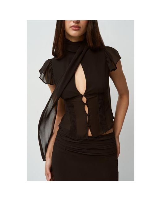 GUIZIO Black Ara Top