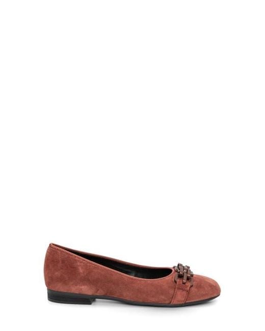 Ara Brown Scout Chain Ballet Flat