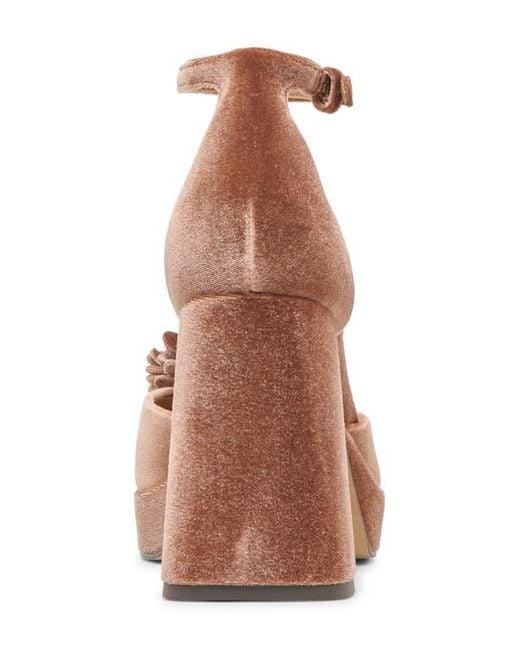 Dolce Vita Brown Perel Platform Ankle Strap Sandal