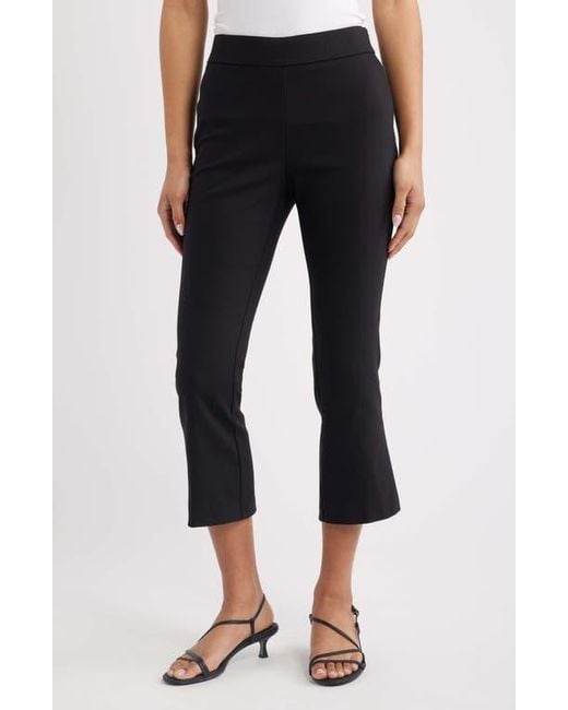 Halogen® Black Woven Kick Flare Pants