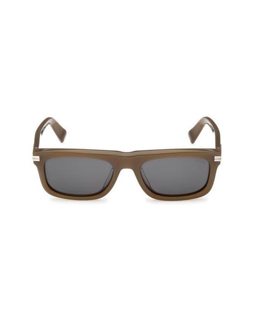 Zegna Multicolor 55Mm Rectangular Sunglasses for men
