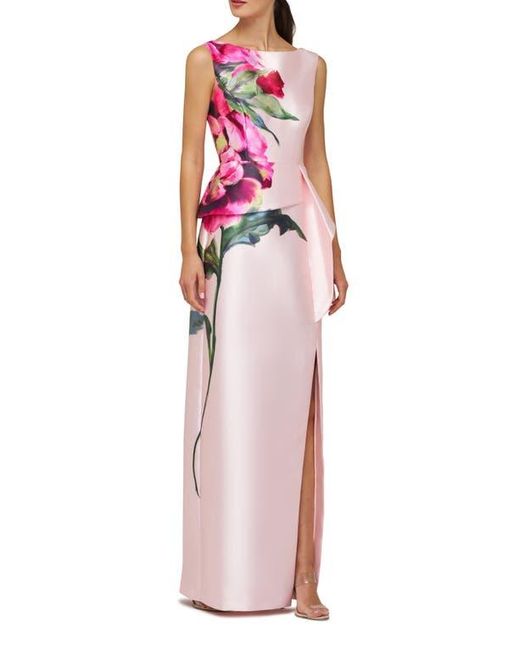 blue dress with sequins Sequin Round Neck Slit Dress Red / XS main image 1