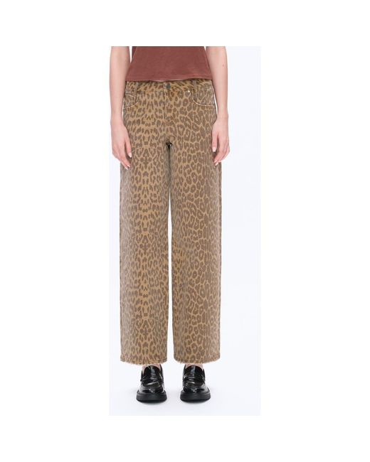 Bayeas Brown High Waist Wide Leg Jeans
