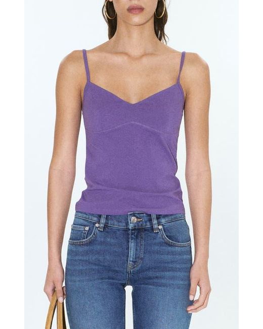 Mango Purple Starring Hailey Bieber Mimi Top
