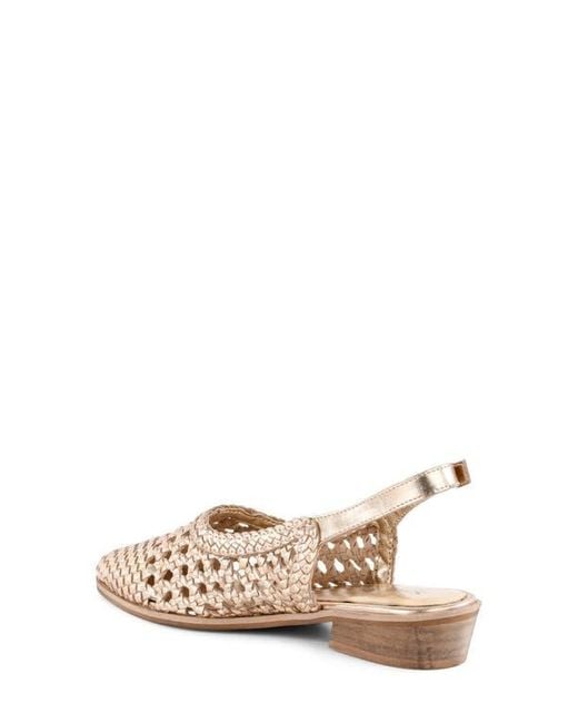 Seychelles Natural Roxanne Slingback Flat