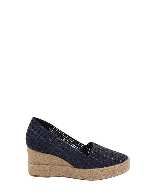 Andre Assous Blue Patti Espadrille Wedge