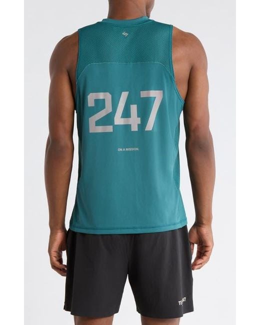 24/7 Blue Numbers Tank for men