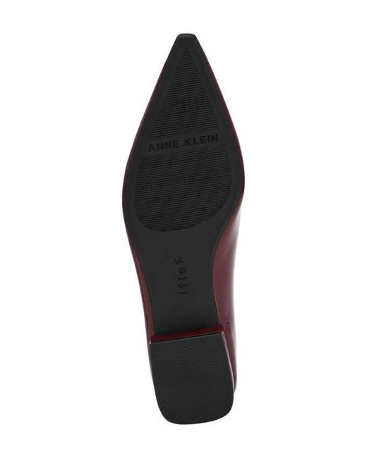 Anne Klein Red Crawford Pointed Toe Flat