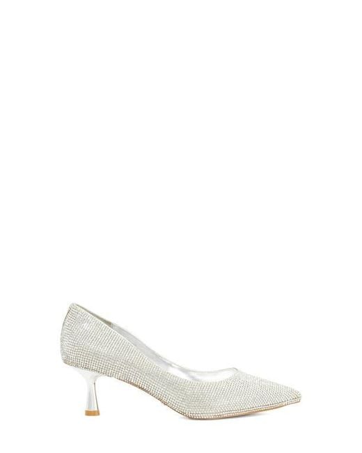 Dune White Bellas Pointed Toe Pump