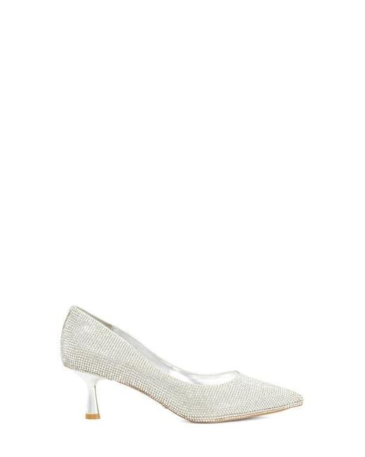 Dune White Bellas Pointed Toe Pump