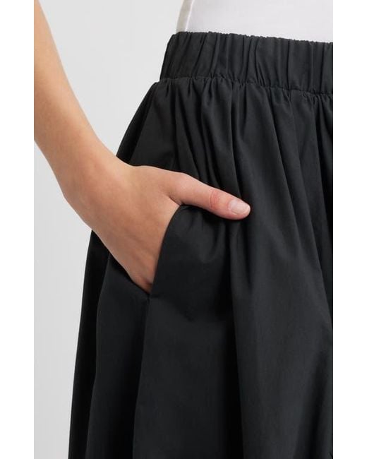 Rails Black Cala Cotton Blend Bubble Midi Skirt