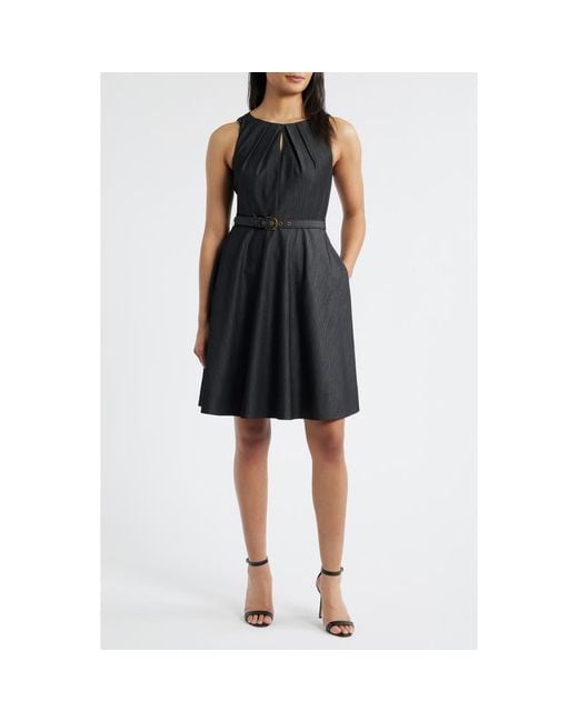 tahari black dress Elie Description The sheath dress in a body slimming fabric is balanced perfectly by cut out trim detail on this sophisticated look Amazon.com: Elie Tahari Women's Eloise