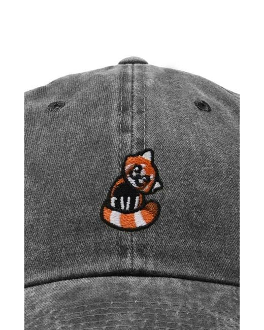 Alix Gray Panda Embroidered Dad Hat for men