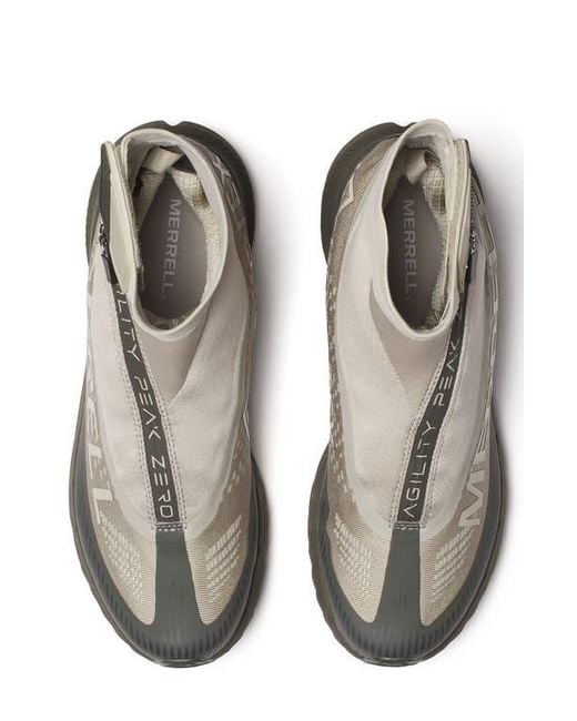 Merrell White Agility Peak 5 Trail Running Shoe for men