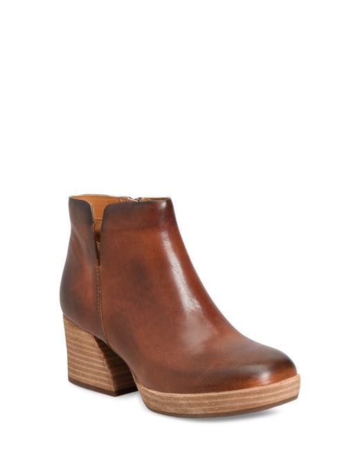 KorkEase Rubi Bootie in Brown Lyst