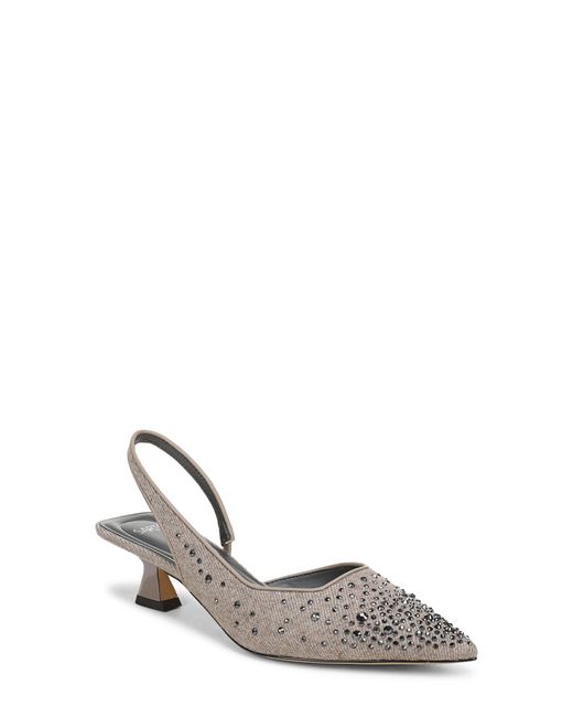 Sarto White Devin Pointed Toe Slingback Pump