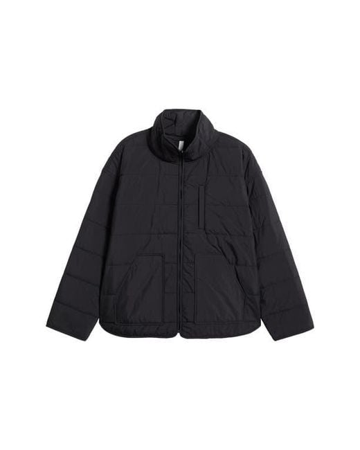 Zella Black Quilted Packable Jacket