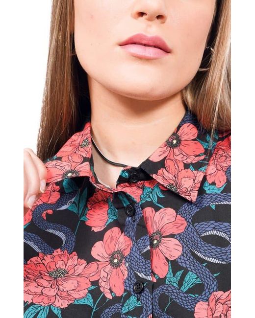 WILDFANG Red The Essential Button Up