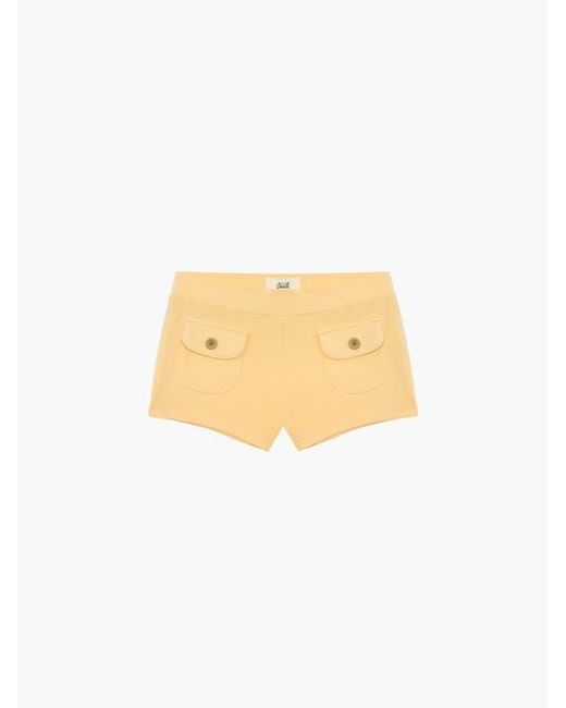 Oddli Blue Button Mini Shorts