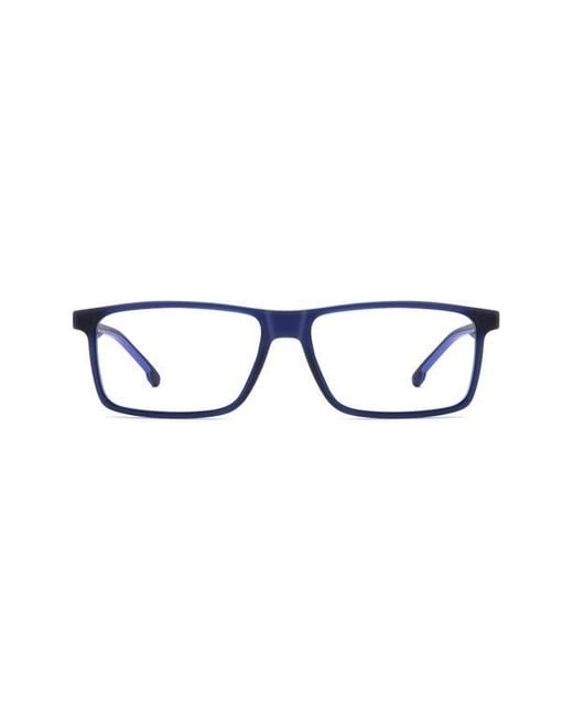 Carrera Blue 56Mm Rectangular Optical Glasses for men