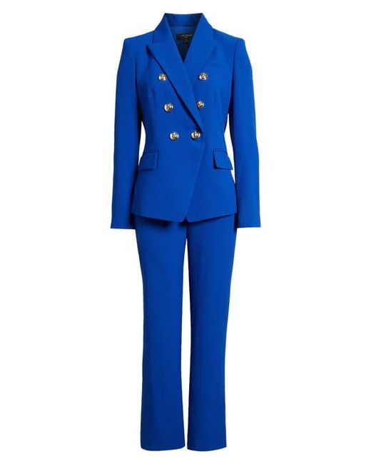 Tahari Blue Double Breasted Two-Piece Suit