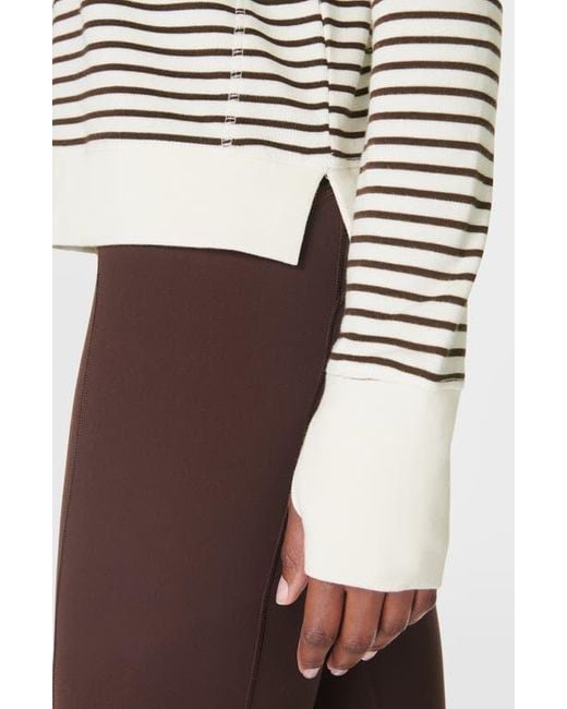 Sweaty Betty Gray After Class Crop Sweatshirt