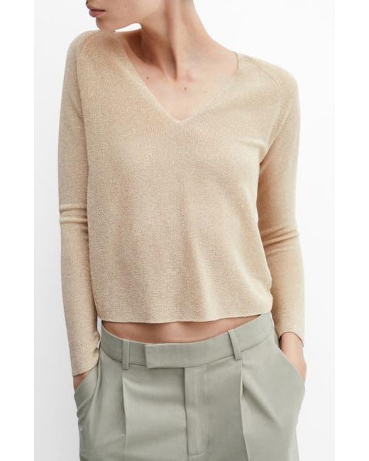 Mango Natural Metallic Sweater