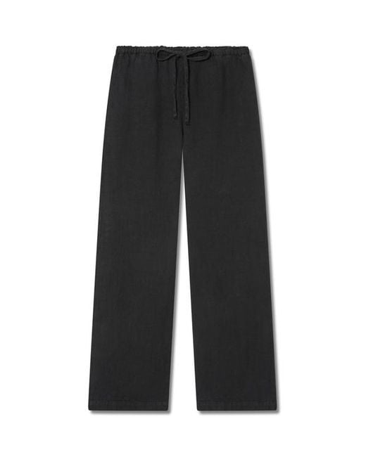 VIR VITA Black Delphine Linen Pant