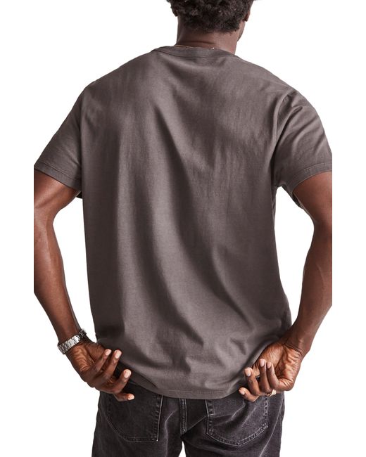 Madewell Brown Allday Garment Dyed Cotton T-shirt for men