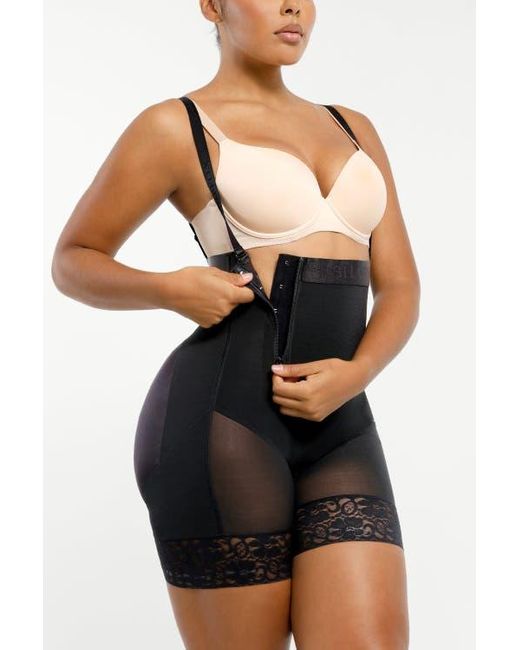 Shapellx Black Postpartum Side Zipper Support Shorts