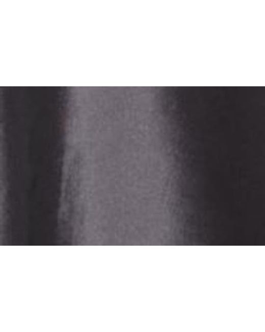 Pisarro Nights Gray Beaded Bodice Mixed Media Gown