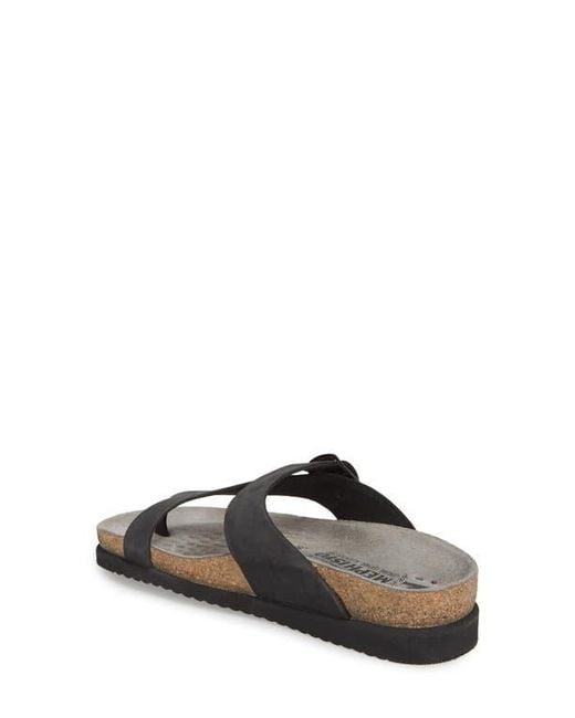 Mephisto Black Helen Toe Loop Sandal
