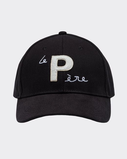 le PERE Black Logo Dad Cap for men