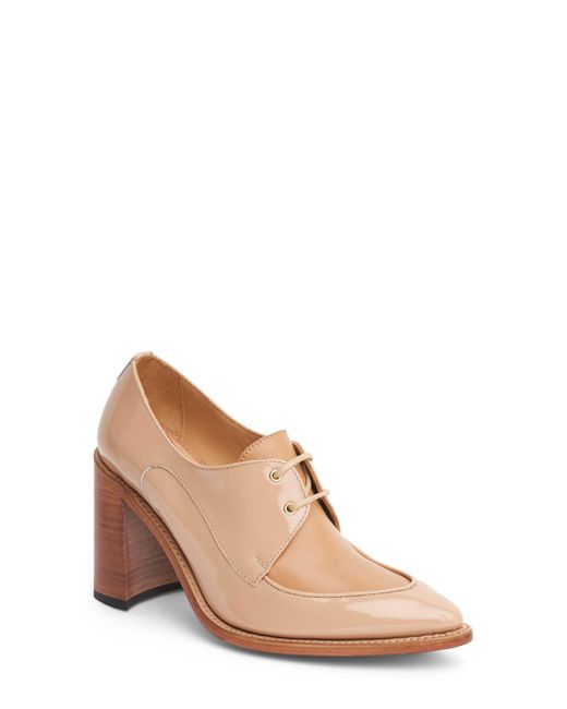 The Office Of Angela Scott Natural Miss Cleo Pointed Toe Loafer Pump