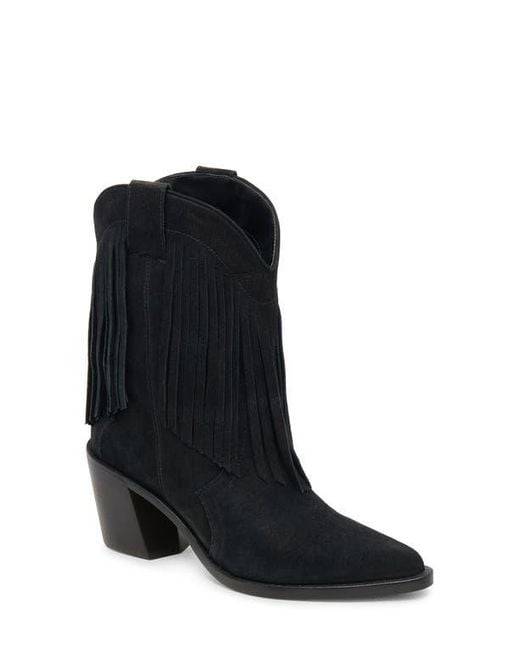 Dolce Vita Black Kaylie Pointed Toe Western Boot
