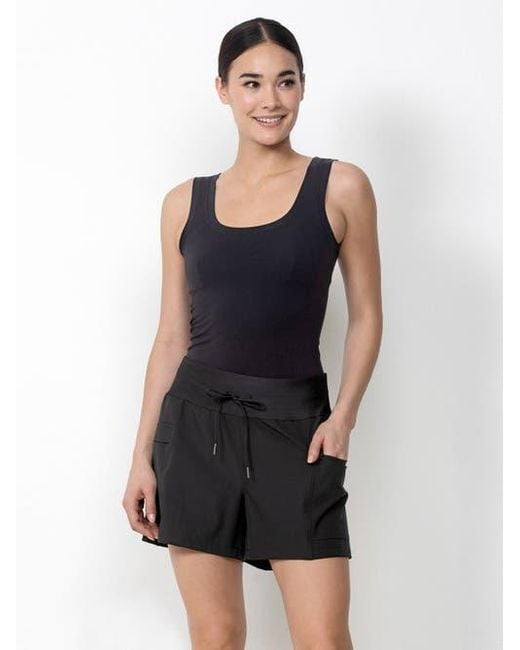 Single Stitch Black Lightweight Cargo Short