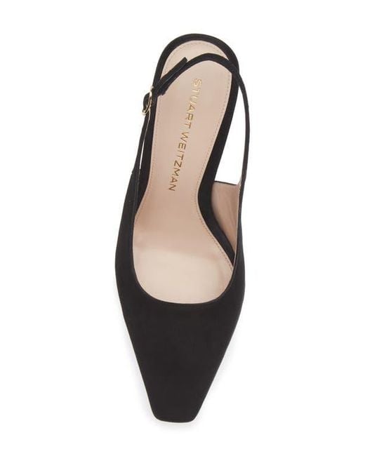 Stuart Weitzman Black Stassi Slingback Pump