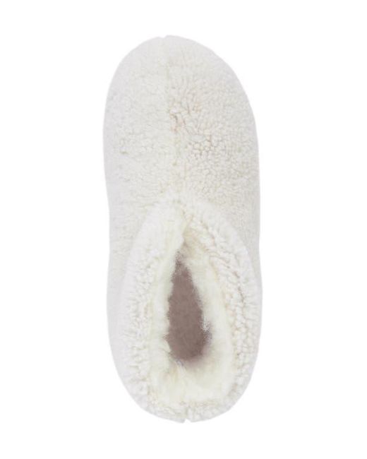 Celtic & Co. White Teddy Soft Sole Bootee Slippers